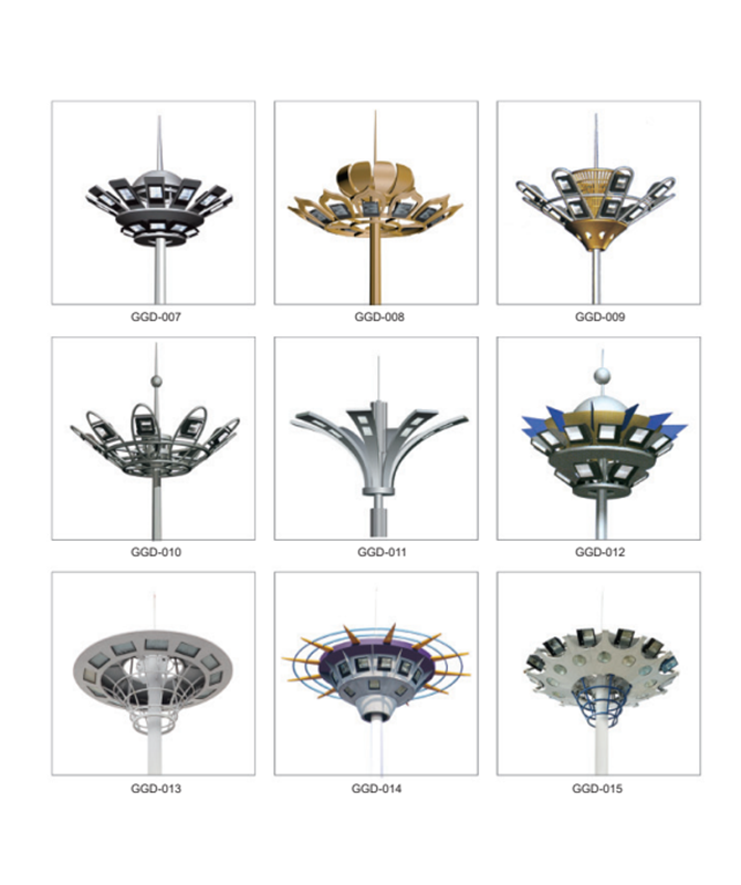 GGD-007/GGD-008/GGD-009/GGD-010/GGD-011/GGD-012/GGD-013/GGD-014/GGD-015 Đèn đường cao