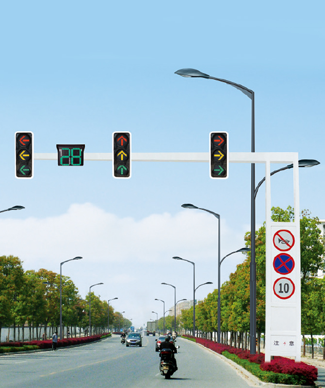 Đèn tín hiệu khung đúc hẫng đơn Cực ánh sáng tín hiệu